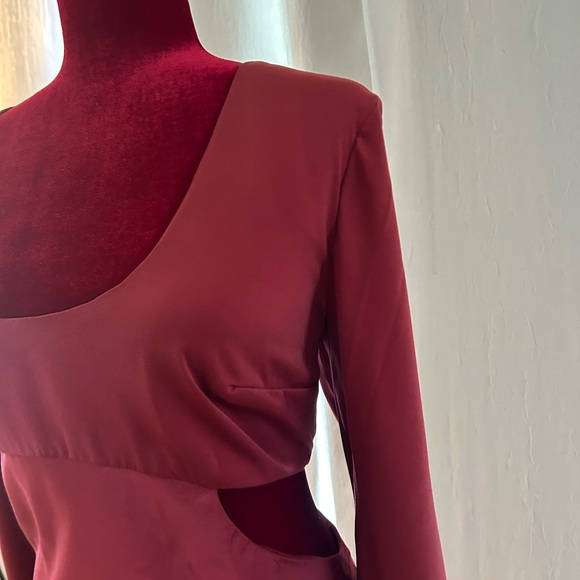 ASOS Rust satin dress - Picture 4 of 4